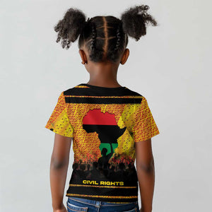 Marcus Garvey Kid T shirt Yellow African Pattern Design Pan African Flag Civil Rights Movement Tribute TS04
