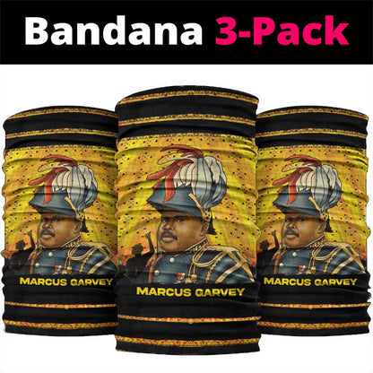 Marcus Garvey Neck Gaiter Yellow African Pattern Design Pan African Flag Civil Rights Movement Tribute - African Pride