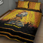 Marcus Garvey Quilt Bed Set Yellow African Pattern Design Pan African Flag Civil Rights Movement Tribute - African Pride