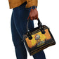 Marcus Garvey Shoulder Handbag Yellow African Pattern Design Pan African Flag Civil Rights Movement Tribute - African Pride