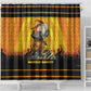 Marcus Garvey Shower Curtain Yellow African Pattern Design Pan African Flag Civil Rights Movement Tribute - African Pride