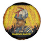Marcus Garvey Spare Tire Cover Yellow African Pattern Design Pan African Flag Civil Rights Movement Tribute - African Pride
