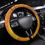 Marcus Garvey Steering Wheel Cover Yellow African Pattern Design Pan African Flag Civil Rights Movement Tribute - African Pride