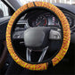 Marcus Garvey Steering Wheel Cover Yellow African Pattern Design Pan African Flag Civil Rights Movement Tribute - African Pride