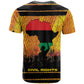 Marcus Garvey T shirt Yellow African Pattern Design Pan African Flag Civil Rights Movement Tribute TS04