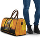Marcus Garvey Travel Bag Yellow African Pattern Design Pan African Flag Civil Rights Movement Tribute - African Pride