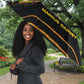 Marcus Garvey Umbrella Yellow African Pattern Design Pan African Flag Civil Rights Movement Tribute - African Pride
