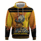 Marcus Garvey Zip Hoodie Yellow African Pattern Design Pan African Flag Civil Rights Movement Tribute - African Pride
