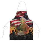 Harriet Tubman Apron American Flag Background Underground Railroad Quote Powerful Civil Rights - African Pride