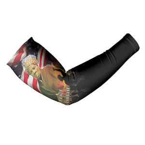 Harriet Tubman Arm Sleeves American Flag Background Underground Railroad Quote Powerful Civil Rights - African Pride