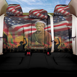 Harriet Tubman Back Car Seat Cover American Flag Background Underground Railroad Quote Powerful Civil Rights - African Pride