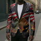 Harriet Tubman Blazer American Flag Background Underground Railroad Quote Powerful Civil Rights - African Pride