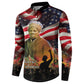 Harriet Tubman Button Sweatshirt American Flag Background Underground Railroad Quote Powerful Civil Rights