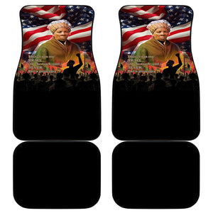 Harriet Tubman Car Mats American Flag Background Underground Railroad Quote Powerful Civil Rights - African Pride