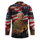 Harriet Tubman Hockey Jersey American Flag Background Underground Railroad Quote Powerful Civil Rights - African Pride