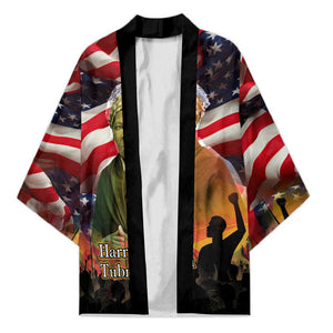 Harriet Tubman Kimono American Flag Background Underground Railroad Quote Powerful Civil Rights - African Pride