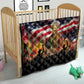 Harriet Tubman Quilt American Flag Background Underground Railroad Quote Powerful Civil Rights - African Pride
