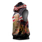 Harriet Tubman Sleeveless Hoodie American Flag Background Underground Railroad Quote Powerful Civil Rights - African Pride