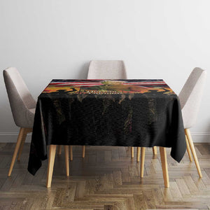 Harriet Tubman Tablecloth American Flag Background Underground Railroad Quote Powerful Civil Rights - African Pride