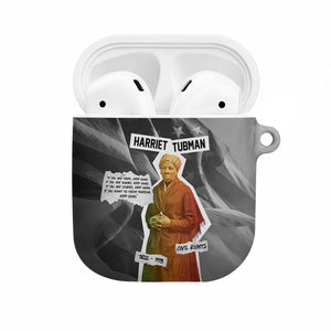 Harriet Tubman AirPods Case American Flag Background Civil Rights Quote Keep Going Tribute Design - African Pride