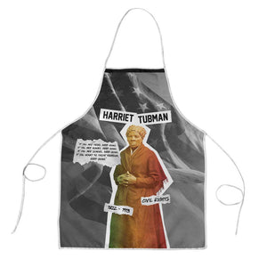 Harriet Tubman Apron American Flag Background Civil Rights Quote Keep Going Tribute Design - African Pride