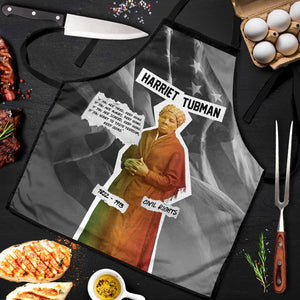 Harriet Tubman Apron American Flag Background Civil Rights Quote Keep Going Tribute Design - African Pride