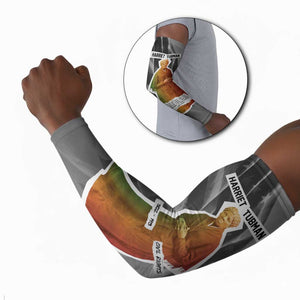 Harriet Tubman Arm Sleeves American Flag Background Civil Rights Quote Keep Going Tribute Design - African Pride