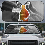 Harriet Tubman Auto Sun Shade American Flag Background Civil Rights Quote Keep Going Tribute Design - African Pride
