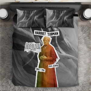 Harriet Tubman Bedding Set American Flag Background Civil Rights Quote Keep Going Tribute Design - African Pride