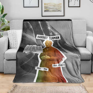 Harriet Tubman Blanket American Flag Background Civil Rights Quote Keep Going Tribute Design - African Pride