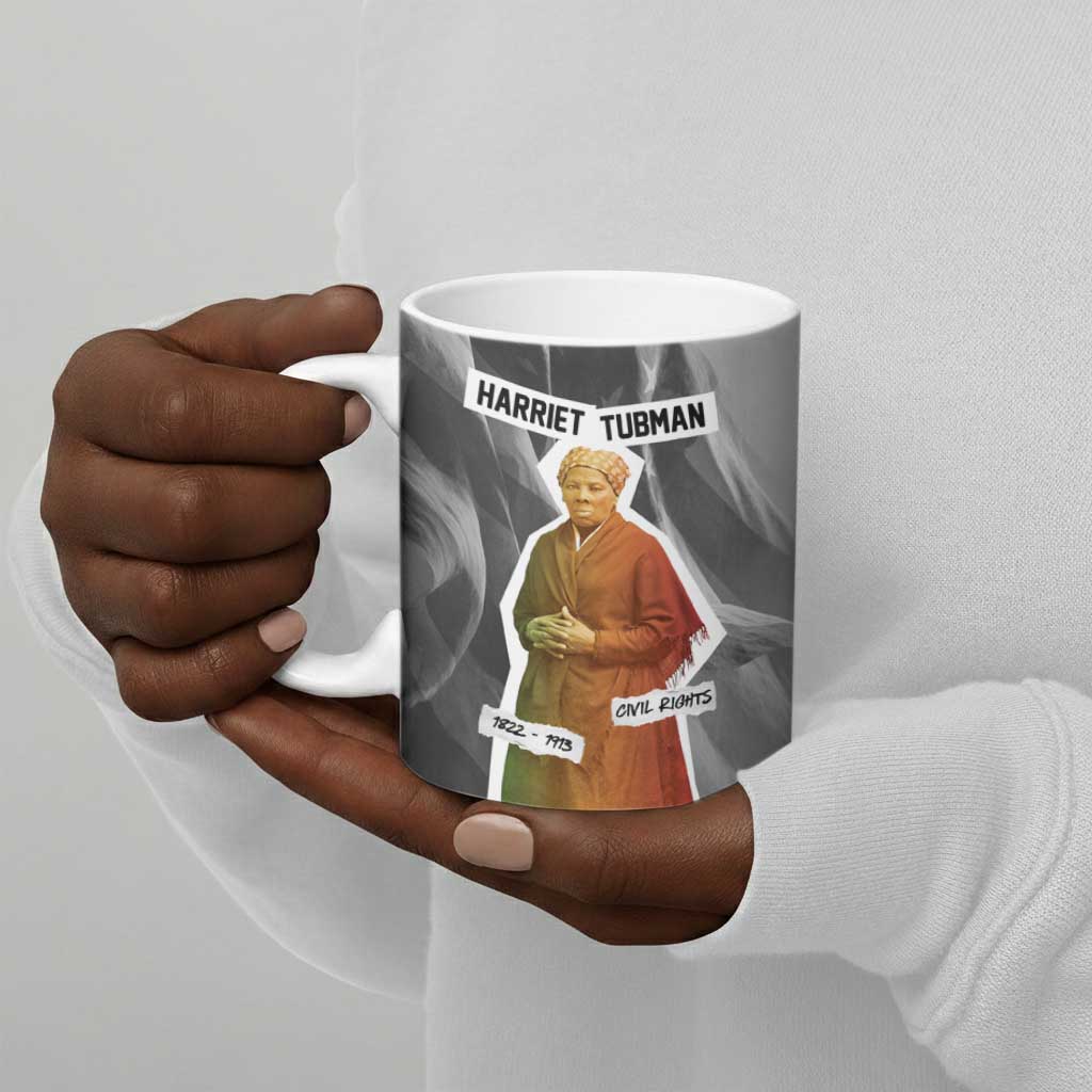 Harriet Tubman Ceramic Mug American Flag Background Civil Rights Quote Keep Going Tribute Design - African Pride