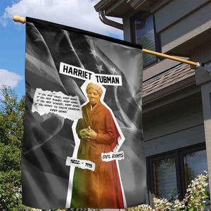 Harriet Tubman Garden Flag American Flag Background Civil Rights Quote Keep Going Tribute Design - African Pride