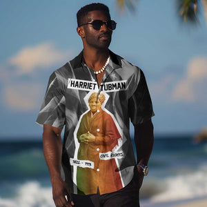 Harriet Tubman Hawaiian Shirt American Flag Background Civil Rights Quote Keep Going Tribute Design TS04