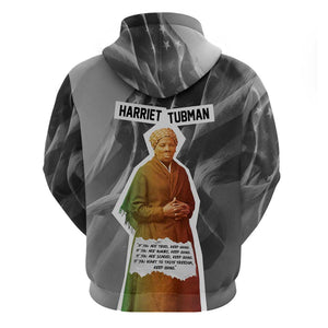 Harriet Tubman Hoodie American Flag Background Civil Rights Quote Keep Going Tribute Design - African Pride