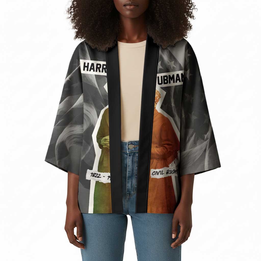 Harriet Tubman Kimono American Flag Background Civil Rights Quote Keep Going Tribute Design - African Pride
