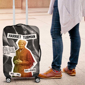 Harriet Tubman Luggage Cover American Flag Background Civil Rights Quote Keep Going Tribute Design - African Pride