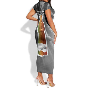 Harriet Tubman Short Sleeve Bodycon Dress American Flag Background Civil Rights Quote Keep Going Tribute Design TS04