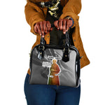 Harriet Tubman Shoulder Handbag American Flag Background Civil Rights Quote Keep Going Tribute Design - African Pride