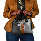 Harriet Tubman Shoulder Handbag American Flag Background Civil Rights Quote Keep Going Tribute Design - African Pride