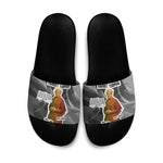 Harriet Tubman Slide Sandals American Flag Background Civil Rights Quote Keep Going Tribute Design - African Pride