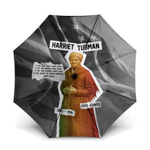 Harriet Tubman Umbrella American Flag Background Civil Rights Quote Keep Going Tribute Design - African Pride