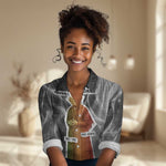 Harriet Tubman Women Casual Shirt American Flag Background Civil Rights Quote Keep Going Tribute Design - African Pride