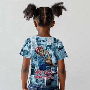 Harriet Tubman Kid T shirt Newspaper Collage Design We Out Quote Strong Woman Tribute Underground Railroad Legacy TS04