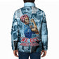 Harriet Tubman Padded Jacket Newspaper Collage Design We Out Quote Strong Woman Tribute Underground Railroad Legacy - African Pride