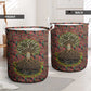Black Heritage Tree Laundry Basket African Root Black History Kente Pattern
