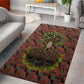 Black Heritage Tree Area Rug African Root Black History Kente Pattern