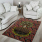 Black Heritage Tree Area Rug African Root Black History Kente Pattern