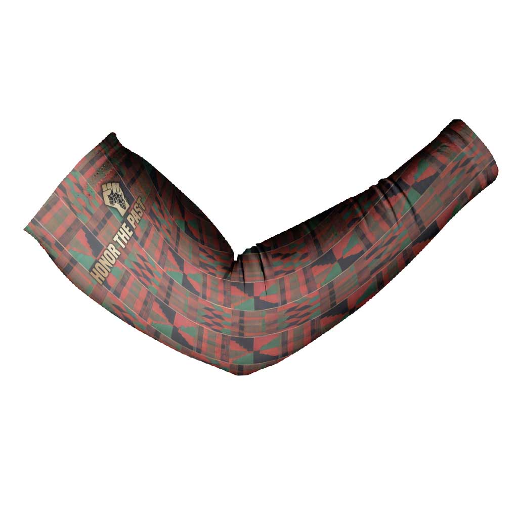Black Heritage Tree Arm Sleeves African Root Black History Kente Pattern