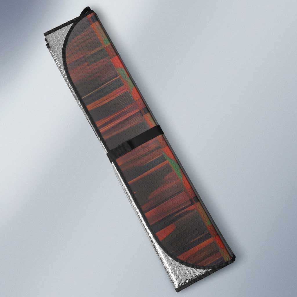 Black Heritage Tree Auto Sun Shade African Root Black History Kente Pattern