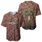 Black Heritage Tree Baseball Jersey African Root Black History Kente Pattern